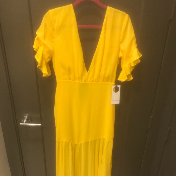 Privacy Please Chrysanthemum Gown in Yellow - Picture 4 of 6